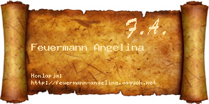 Feuermann Angelina névjegykártya